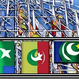 Artistic representation for Discriminatory : Pakistan rejects unilateral US sanctions on commercial firms. Let me know if you'd like to explore other options or have a specific topic in