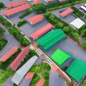 Artistic representation for SCG Color Roof becomes Vietnam first colour concrete roof tile to achieve Singapore Green Label certification.