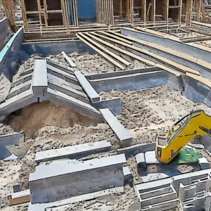 Artistic representation for Construction of much - needed new homes near school underway.