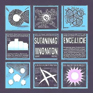 Artistic representation for Pioneering Excellence and Innovation for a Sustainable Future