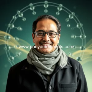 Artistic representation for Dr Shiva Shirani wins Innovandi NanoCem Prize for research using 4D nano technology to help improve low carbon cement