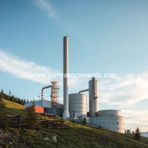 Artistic representation for Alpacem: pioneering austria's district heating with sustainable concrete mixing