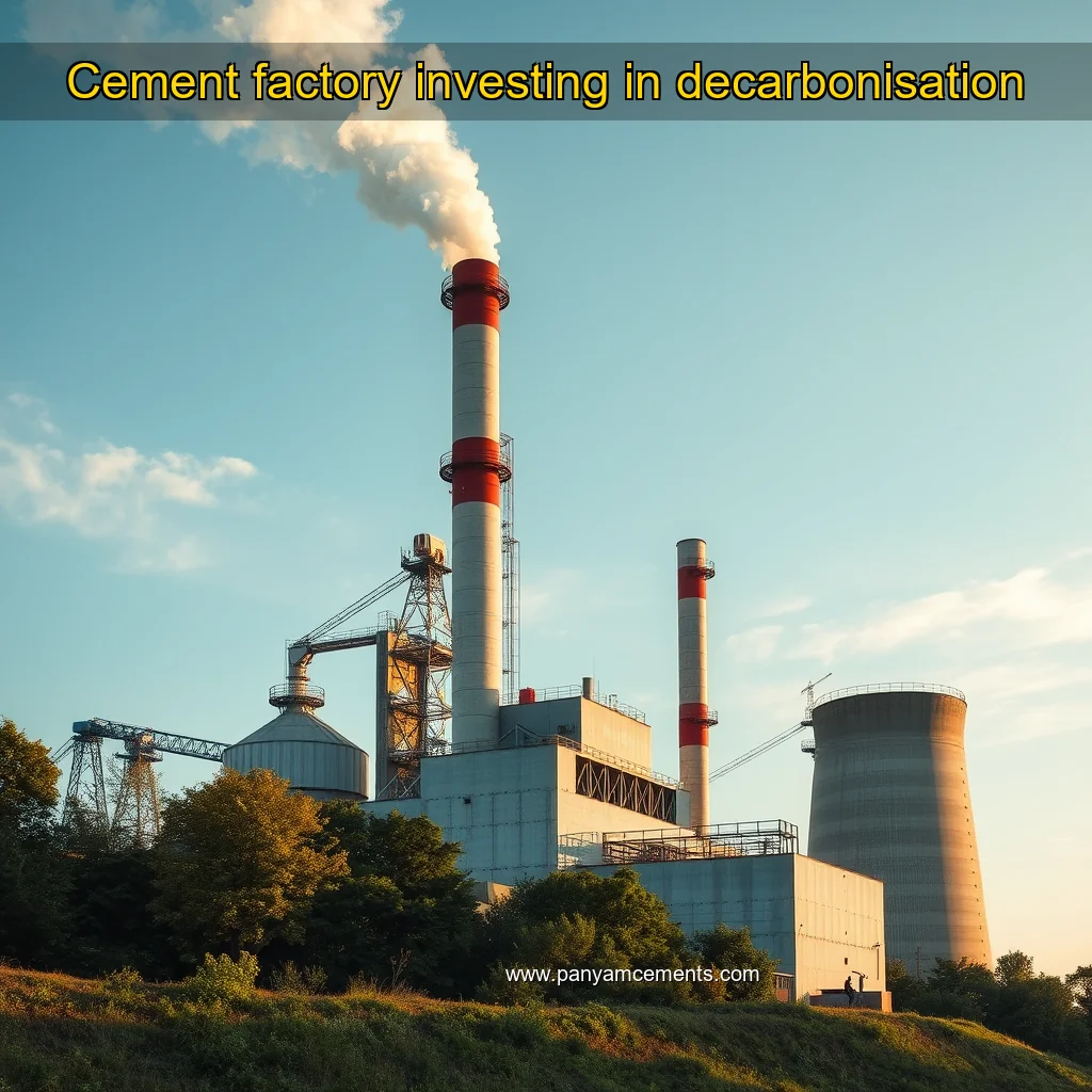 Read more about the article Cement factory investing in decarbonisation