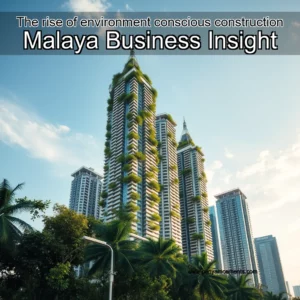 Artistic representation for The rise of environment conscious construction Malaya Business Insight