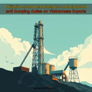 Artistic representation for Philippine cement manufacturers seek expanded anti dumping duties on Vietnamese imports