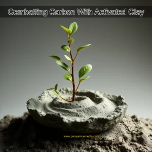 Artistic representation for Combatting Carbon With Activated Clay