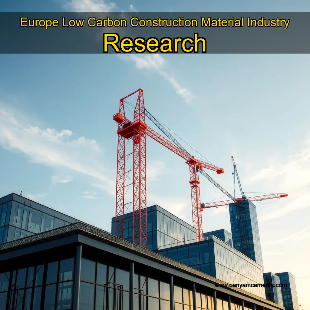 Read more about the article Europe Low  Carbon Construction Material Industry Research