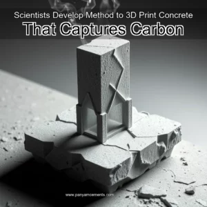 Artistic representation for Scientists Develop Method to 3D Print Concrete That Captures Carbon