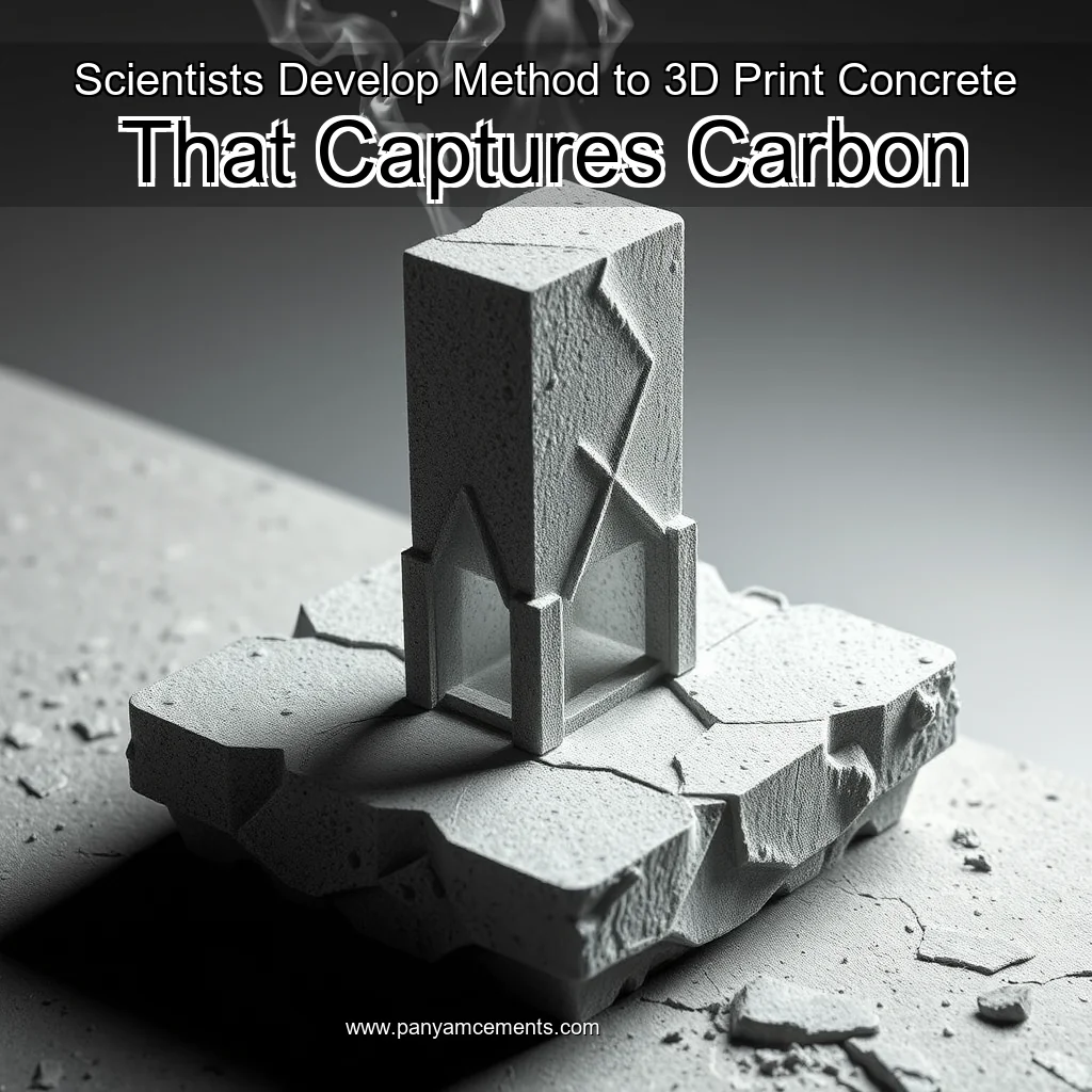 Read more about the article Scientists Develop Method to 3D  Print Concrete That Captures Carbon