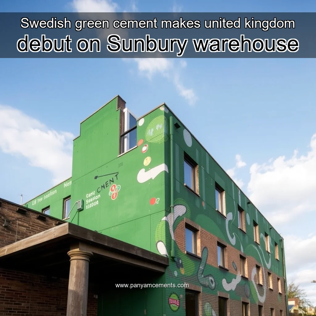 Read more about the article Swedish green cement makes united kingdom debut on Sunbury warehouse