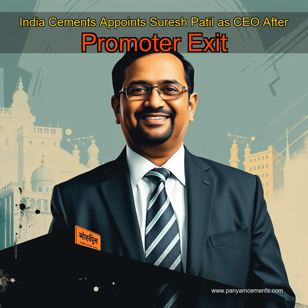 Read more about the article India Cements Appoints Suresh Patil as CEO After Promoter Exit
