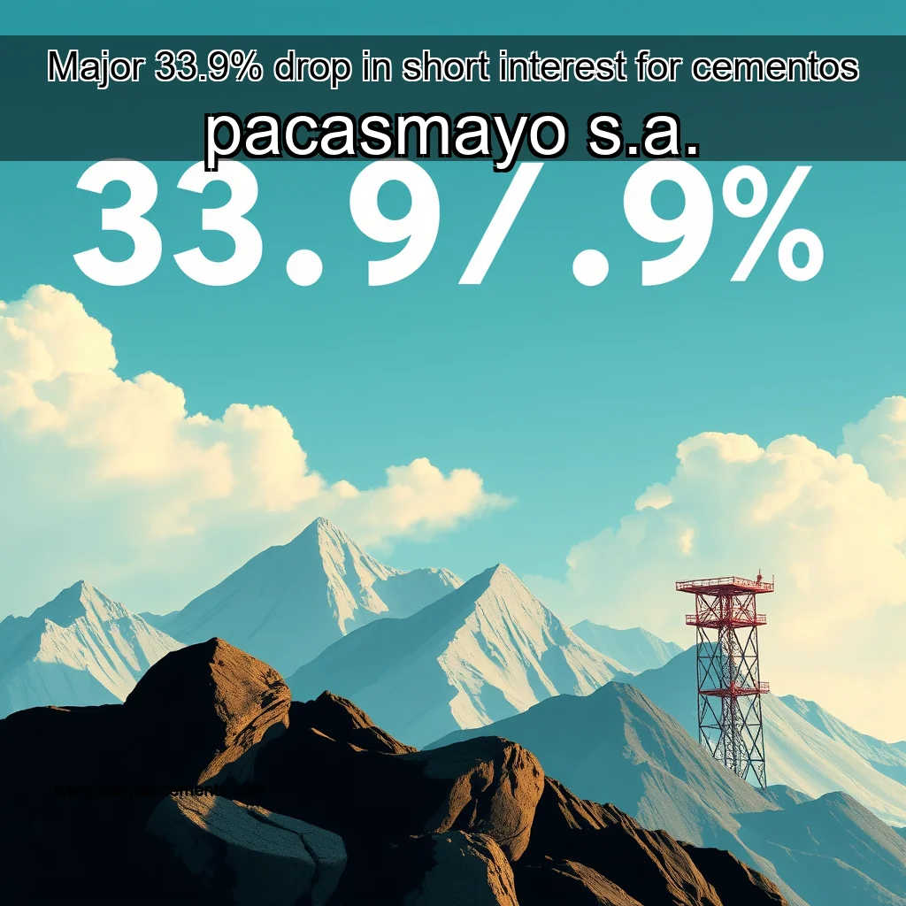 Read more about the article Major 33.9% drop in short interest for cementos pacasmayo s.a.