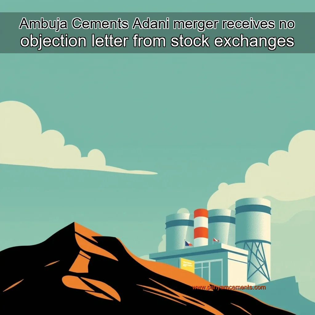 Read more about the article Ambuja Cements  Adani merger receives no objection letter from stock exchanges