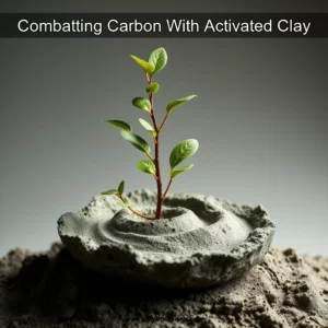 Artistic representation for Combatting Carbon With Activated Clay
