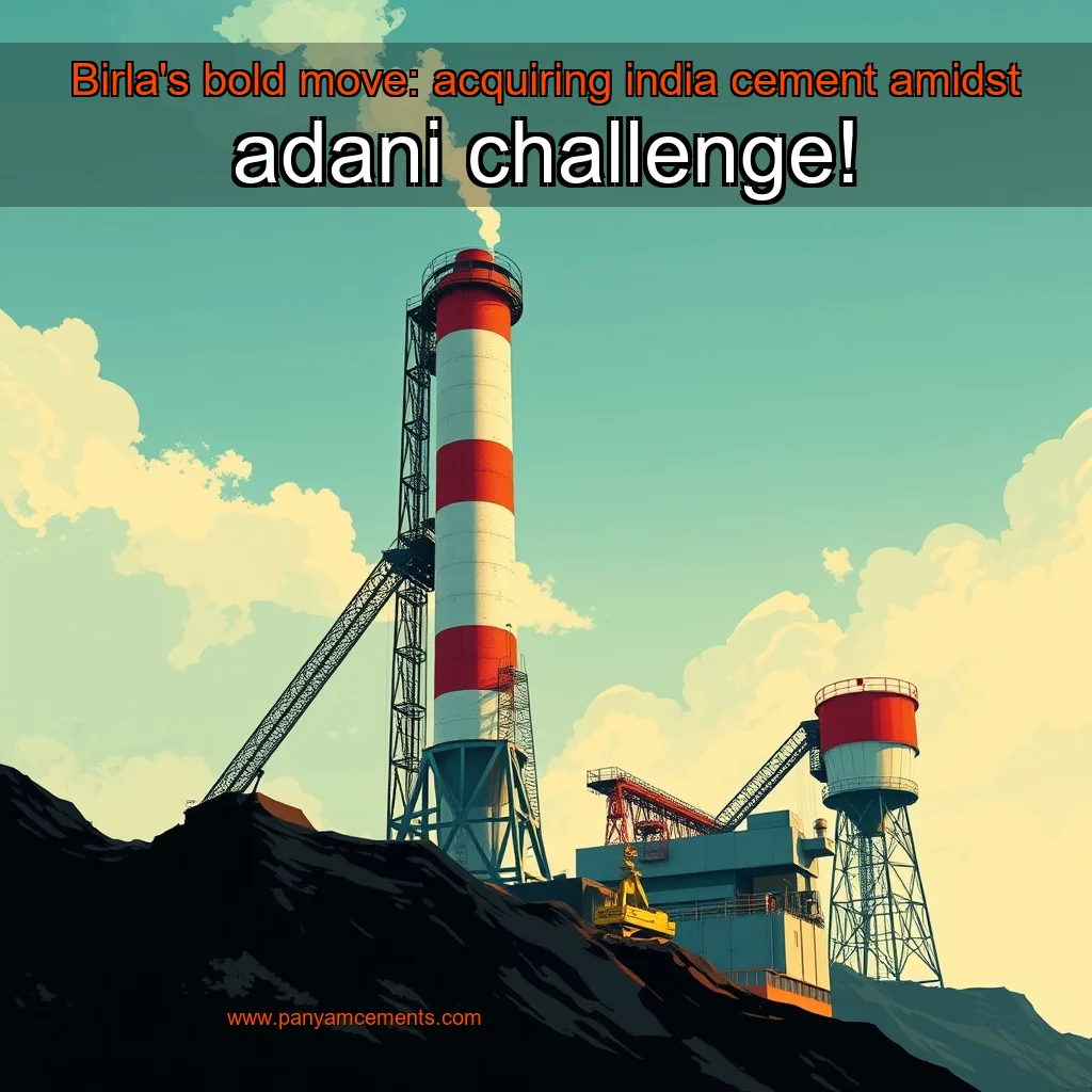 Read more about the article Birla’s bold move: acquiring india cement amidst adani challenge!