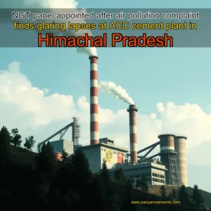 Artistic representation for NGT panel appointed after air pollution complaint finds glaring lapses at ACC cement plant in Himachal Pradesh