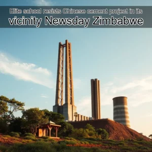 Artistic representation for Elite school resists Chinese cement project in its vicinity Newsday Zimbabwe