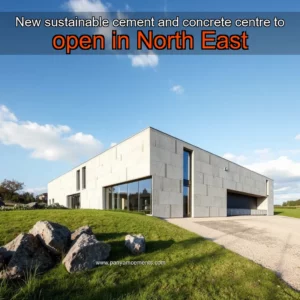 Artistic representation for New sustainable cement and concrete centre to open in North East