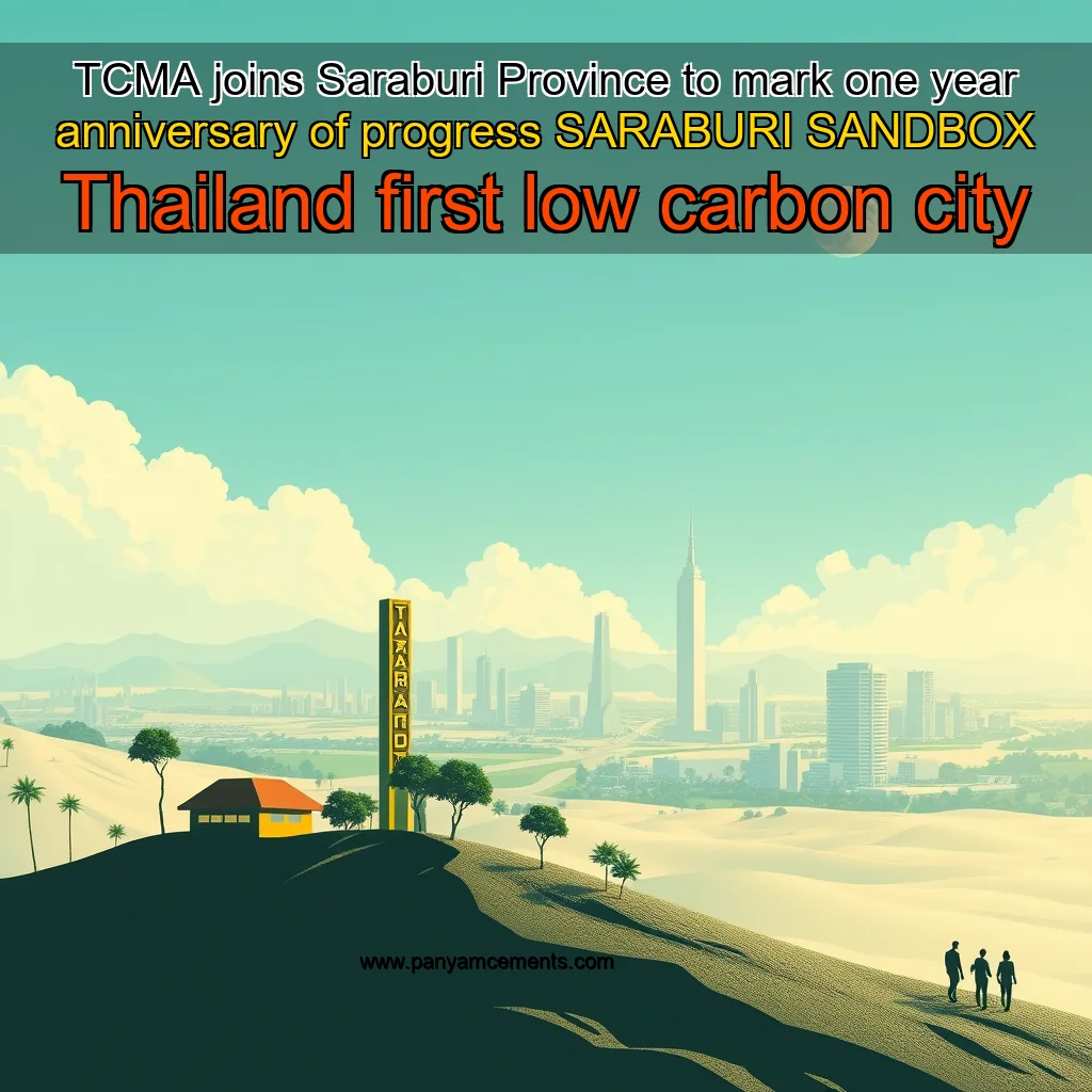 Read more about the article TCMA joins Saraburi Province to mark one year anniversary of progress SARABURI SANDBOX Thailand first low  carbon city