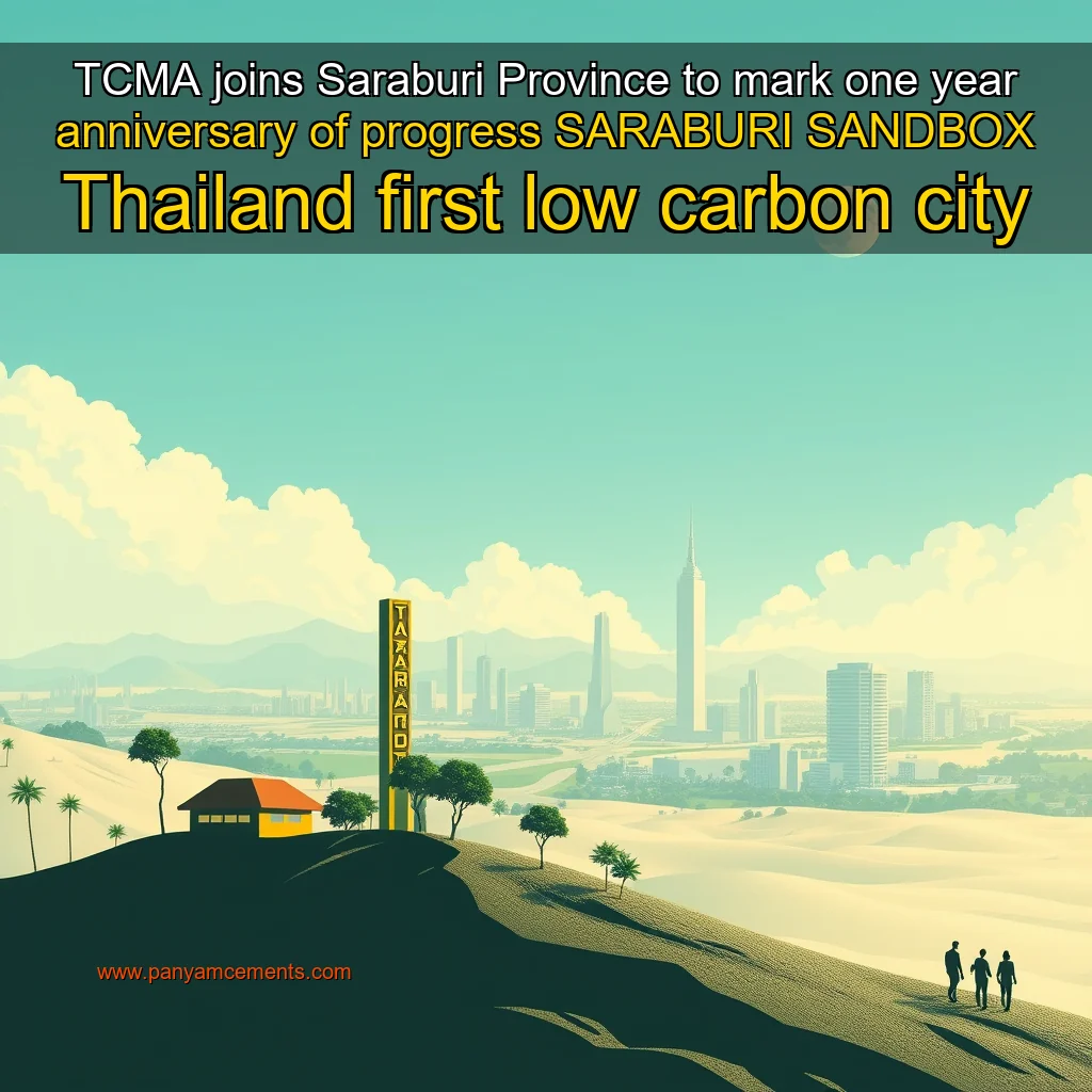 Read more about the article TCMA joins Saraburi Province to mark one year anniversary of progress SARABURI SANDBOX Thailand first low  carbon city