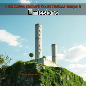 Artistic representation for How Green Cement Could Reduce Scope 3 Emissions