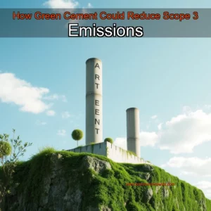 Artistic representation for How Green Cement Could Reduce Scope 3 Emissions