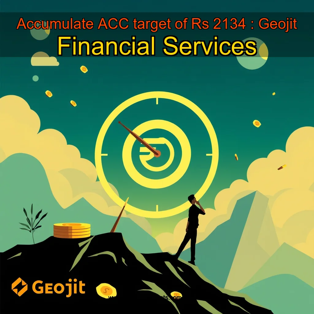 Read more about the article Accumulate ACC  target of Rs 2134 : Geojit Financial Services