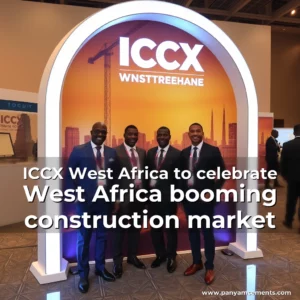 Artistic representation for ICCX West Africa to celebrate West Africa booming construction market