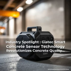 Artistic representation for Industry Spotlight : Giatec Smart Concrete Sensor Technology Revolutionizes Concrete Quality Control!