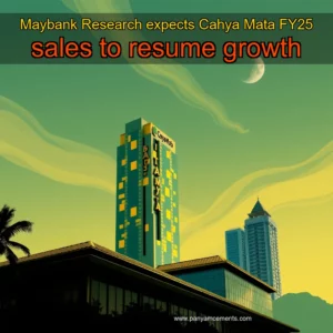 Artistic representation for Maybank Research expects Cahya Mata FY25 sales to resume growth