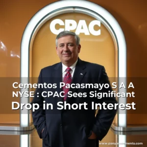 Artistic representation for Cementos Pacasmayo S A A NYSE : CPAC Sees Significant Drop in Short Interest