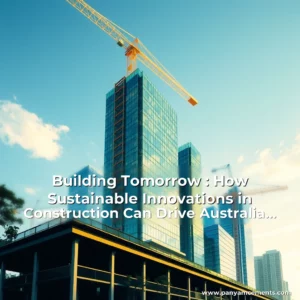 Artistic representation for Building Tomorrow : How Sustainable Innovations in Construction Can Drive Australia Economic Growth