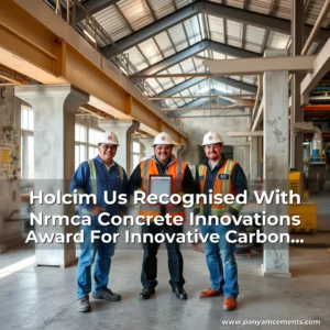 Artistic representation for Holcim Us Recognised With Nrmca Concrete Innovations Award For Innovative Carbon Reduction Strategies In Concrete Production!