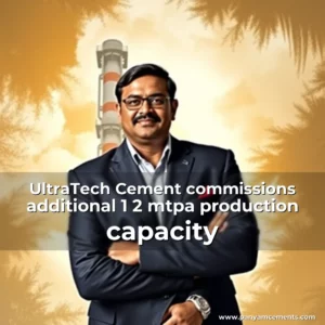 Artistic representation for UltraTech Cement commissions additional 1 2 mtpa production capacity