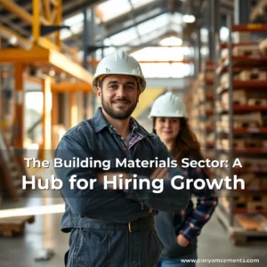 Artistic representation for The Building Materials Sector: A Hub for Hiring Growth