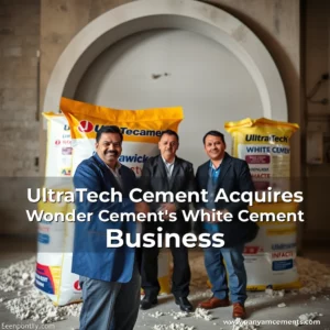 Artistic representation for UltraTech Cement Acquires Wonder Cement's White Cement Business