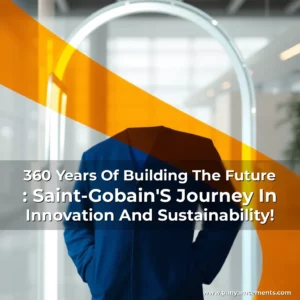 Artistic representation for 360 Years Of Building The Future : Saint-Gobain'S Journey In Innovation And Sustainability!