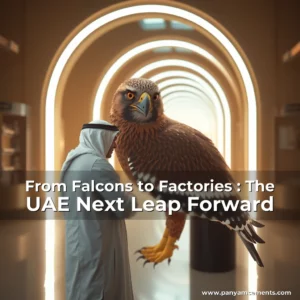 Artistic representation for From Falcons to Factories : The UAE Next Leap Forward