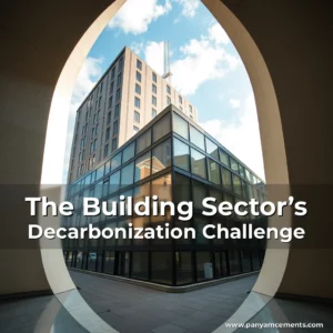 Artistic representation for The Building Sector’s Decarbonization Challenge