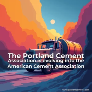 Artistic representation for The Portland Cement Association is evolving into the American Cement Association