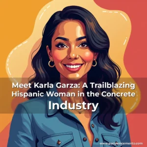 Artistic representation for Meet Karla Garza: A Trailblazing Hispanic Woman in the Concrete Industry