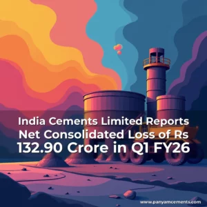 Artistic representation for India Cements Limited Reports Net Consolidated Loss of Rs 132.90 Crore in Q1 FY26