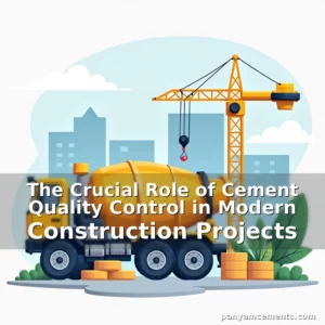 Artistic representation for The Crucial Role of Cement Quality Control in Modern Construction Projects