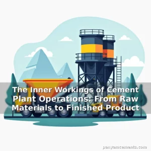 Artistic representation for The Inner Workings of Cement Plant Operations: From Raw Materials to Finished Product