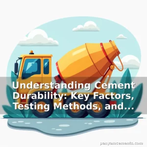 Artistic representation for Understanding Cement Durability: Key Factors, Testing Methods, and Long-Term Performance Insights