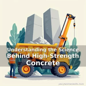 Artistic representation for Understanding the Science Behind High-Strength Concrete