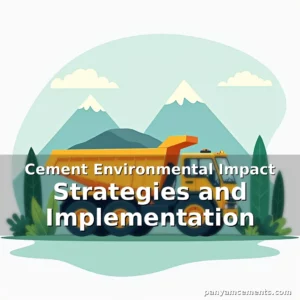Artistic representation for Cement Environmental Impact Strategies and Implementation