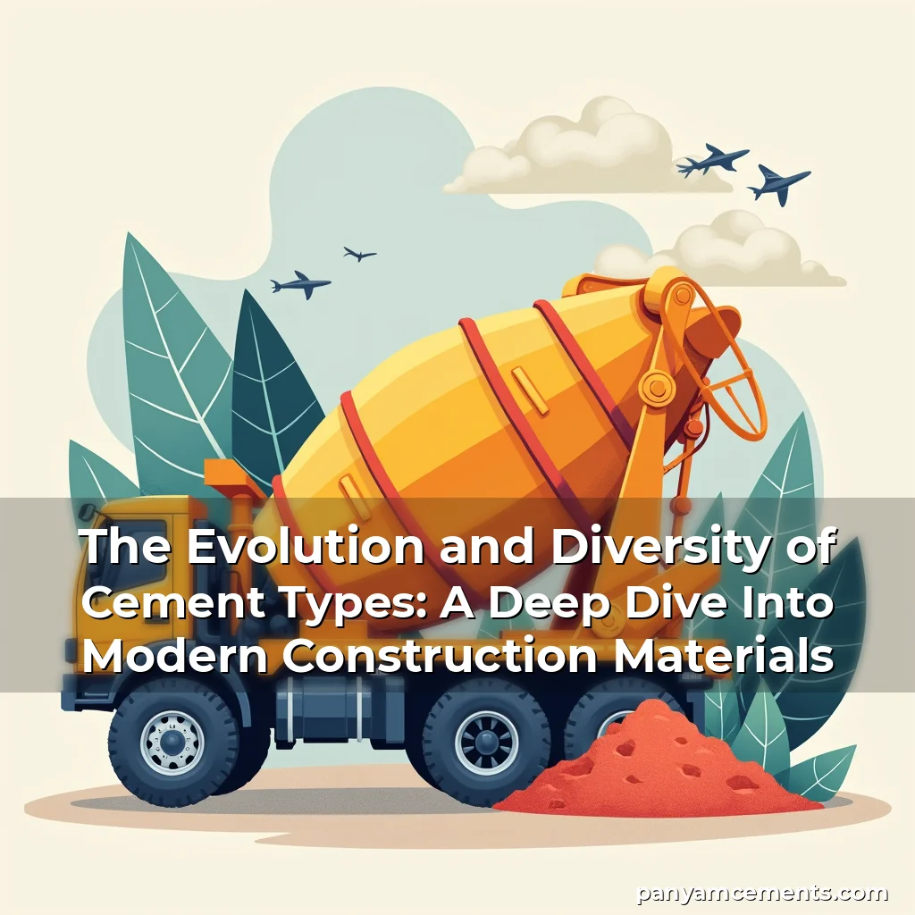 Read more about the article The Evolution and Diversity of Cement Types: A Deep Dive Into Modern Construction Materials