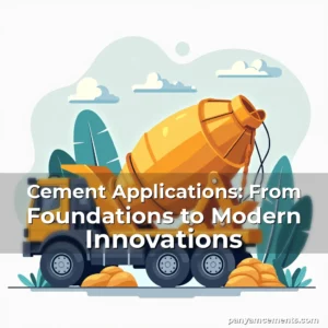 Artistic representation for Cement Applications: From Foundations to Modern Innovations