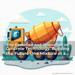 Artistic representation for The Evolution and Innovation of Concrete Technology: Building the Future One Mixture at a Time